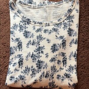 Banana Republic Malibu Tee in Blue and Cream